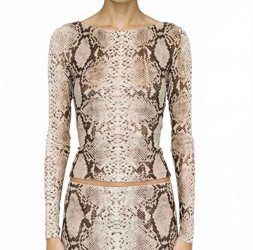 NEW RONNY KOBO women's flume top in beige